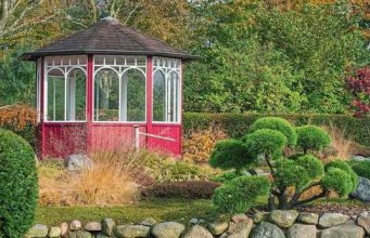 Жемчужина сада: уютная беседка