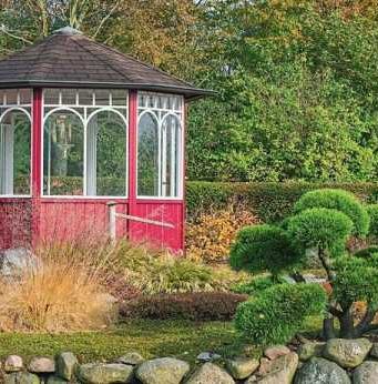 Жемчужина сада: уютная беседка